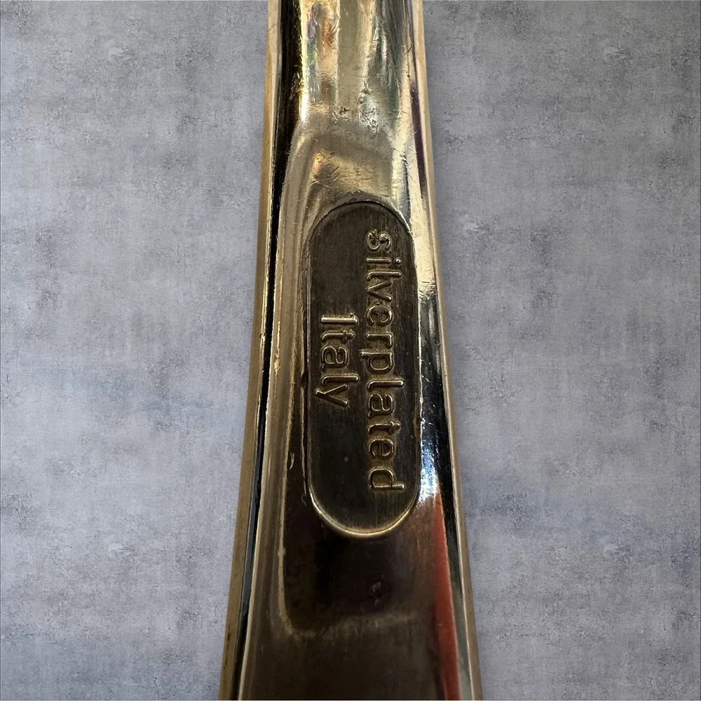 Vintage Italy Silverplated Salad Serving Set‎ 12